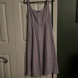 GUC lilac Linen Midi Dress Old Navy